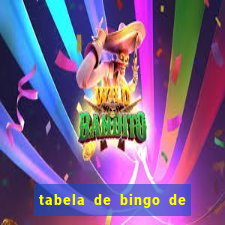 tabela de bingo de 1 a 100